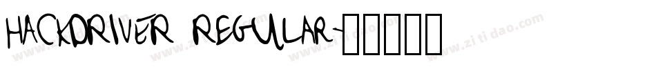 HACKDRIVER Regular字体转换